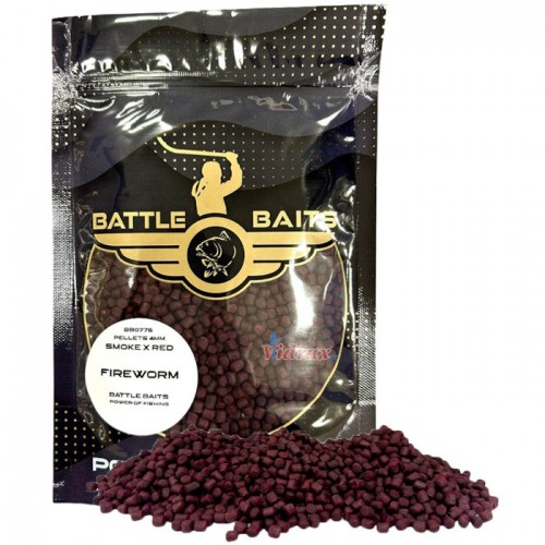 Пушещи Пелети Smoke X Red 4 мм Fireworm (червей) BB0776 - Battle Baits Пушещи Пелети Smoke X Red 4 мм Fireworm (червей) BB0776 - Battle Baits